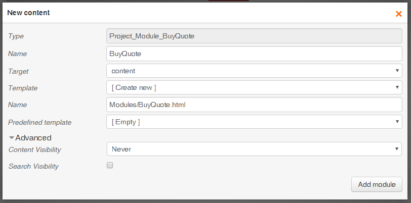 New BuyQuote module