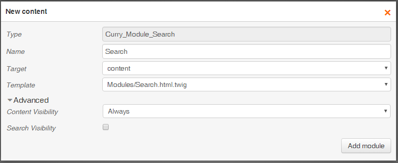 Add search module