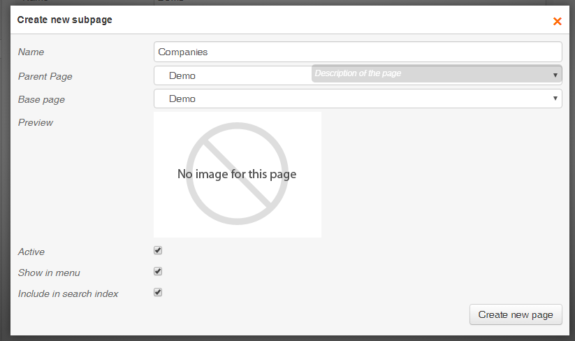 List companies page