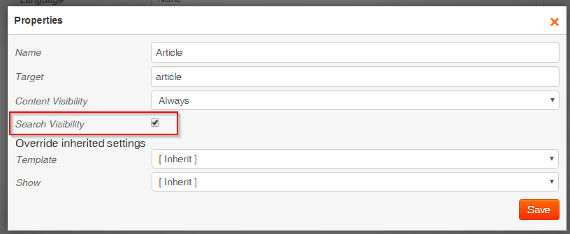 Indexer visible module
