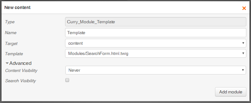 Search form