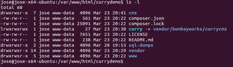 files in the root of project folder