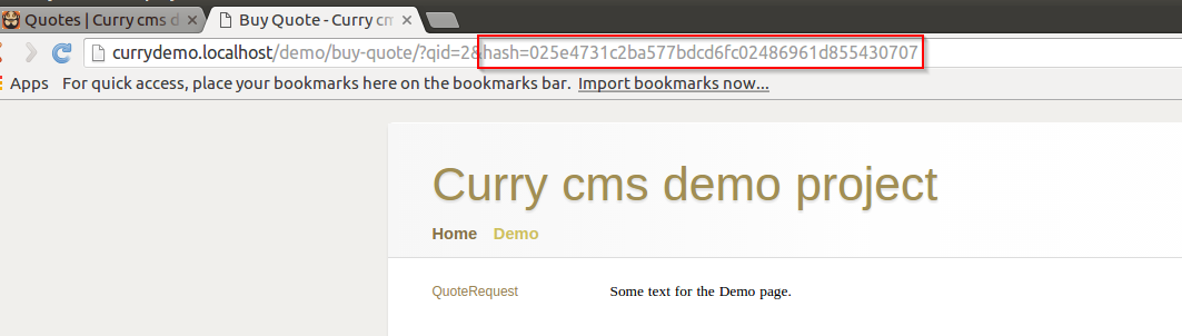 URL hash